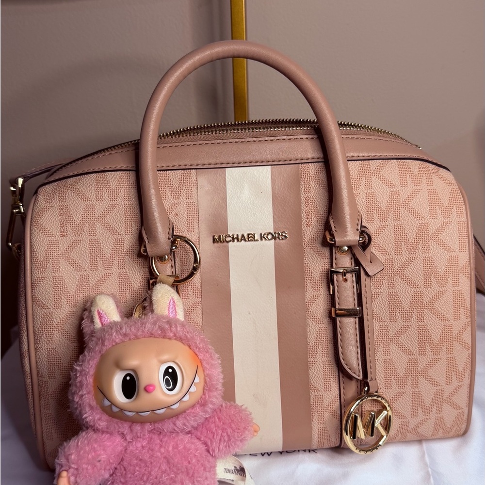 Michael Kors Blush and Cream Satchel